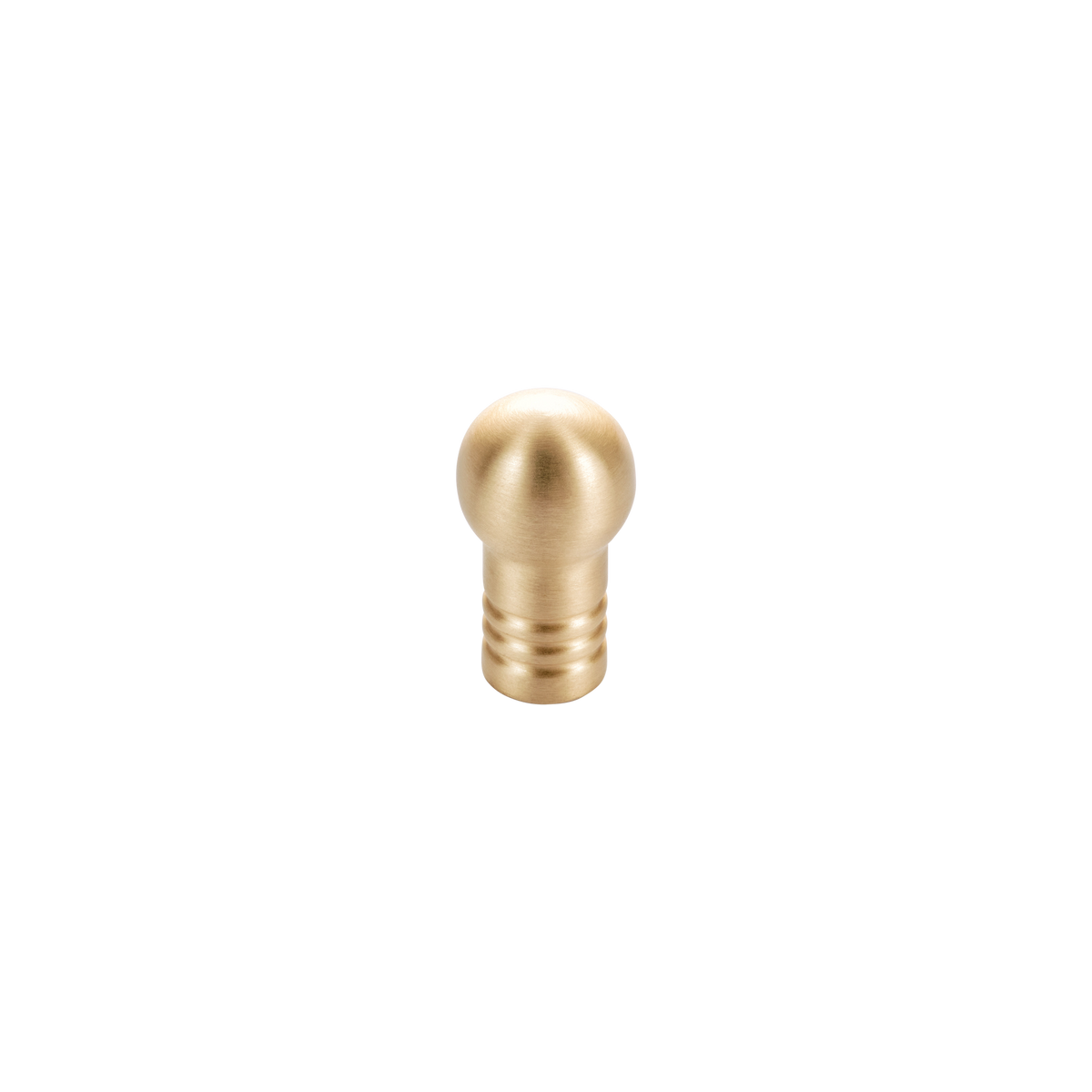 Momo Parla Knob 20mm in Brushed Satin Brass - rear mounting detail