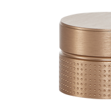 Momo Point Round Knob 40mm in Brushed Dark Brass - close-up detail view