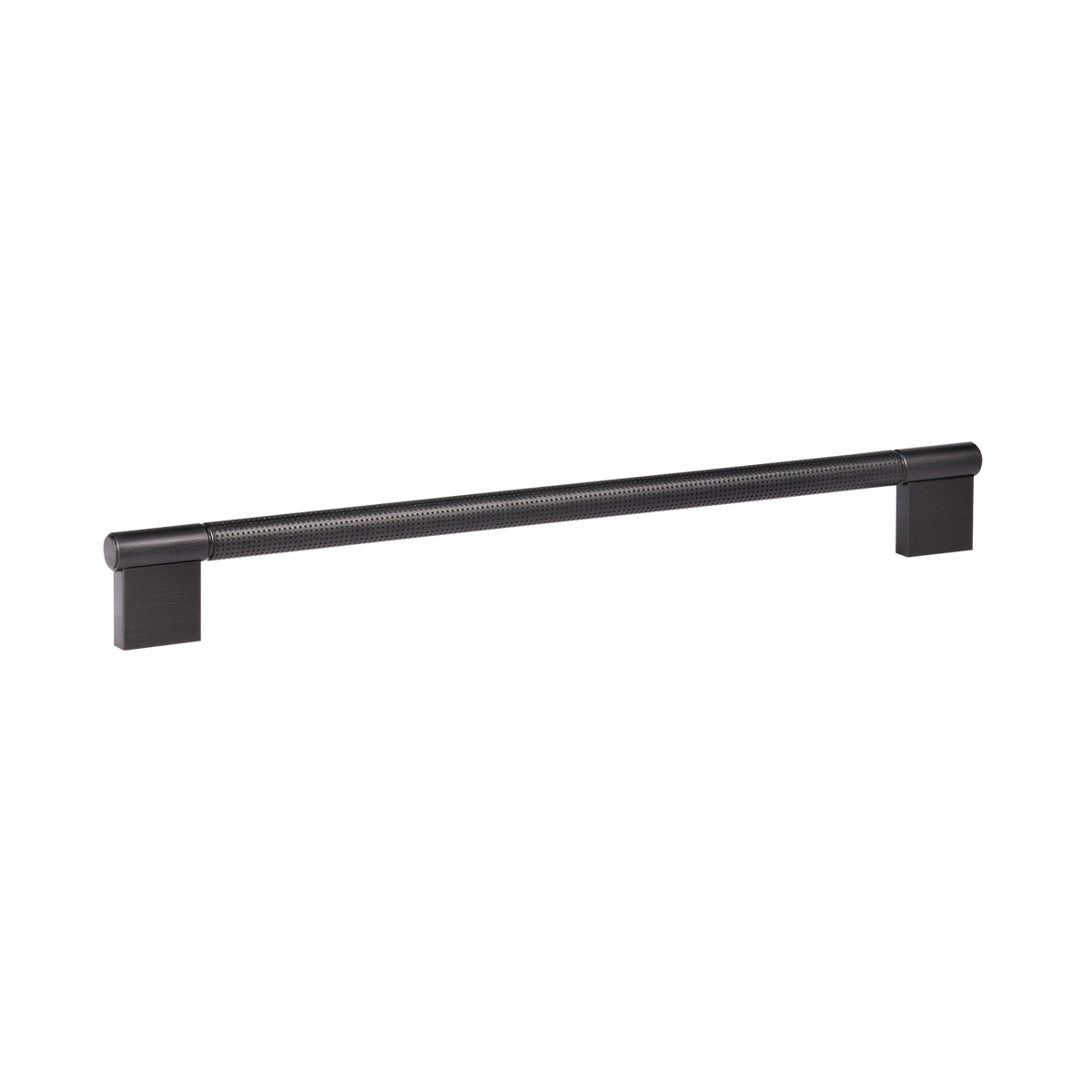 Momo Point D Handle 320mm in Brushed Black - finish and profile close-up
