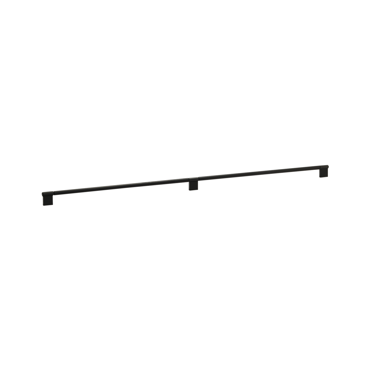 Momo Point D Handle 960mm in Brushed Black - finish and profile close-up