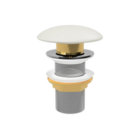 Timberline Pop-Up Basin Waste – Matte Ivory