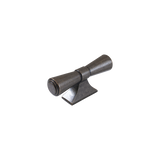 Momo Pembrey T Knob 80mm in Bronze - finish and profile close-up