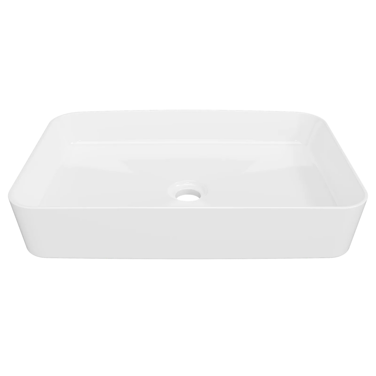 Timberline Quill Above Counter Basin 600mm Gloss White