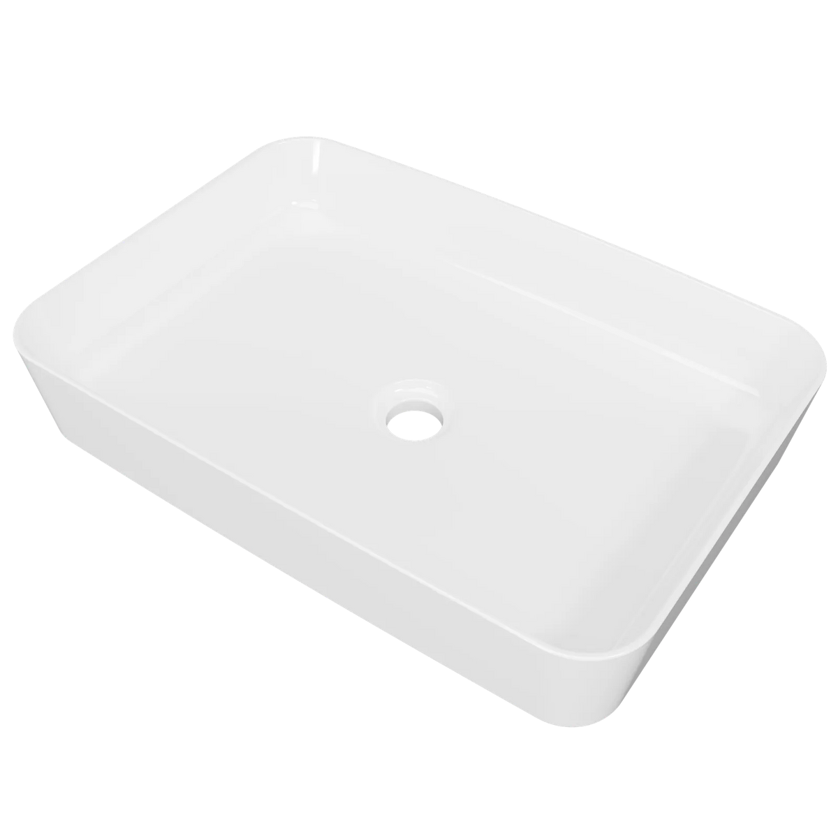 Timberline Quill Above Counter Basin 600mm Gloss White - image 2