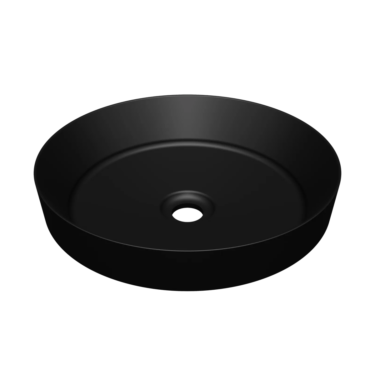 Timberline Radius Semi Inset Basin 400mm Matte Black