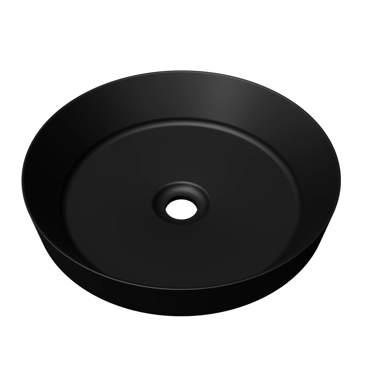 Timberline Radius Semi Inset Basin 400mm Matte Black - image 2