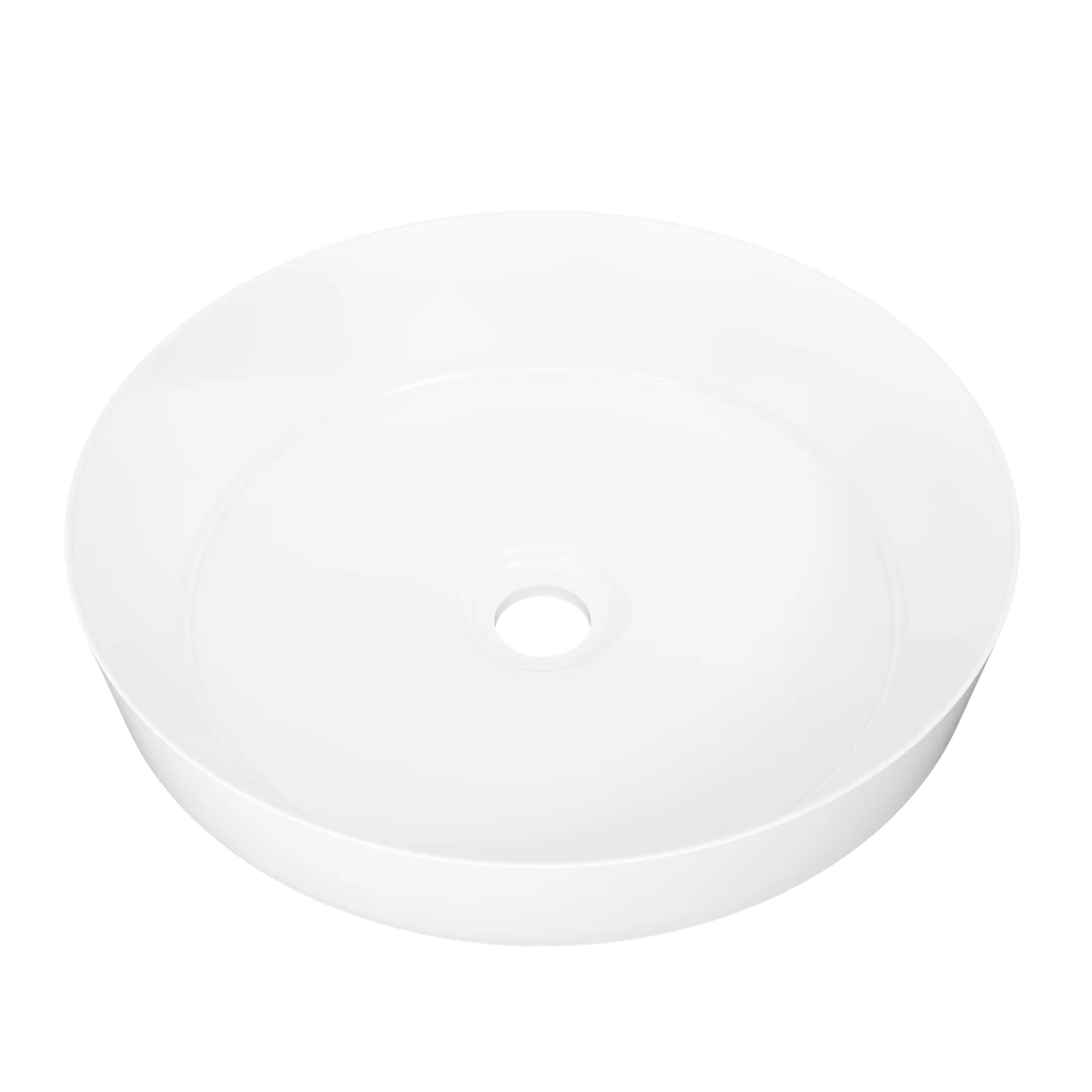 Timberline Radius Semi Inset Basin 400mm Gloss White - image 2
