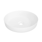 Timberline Radius Semi Inset Basin 400mm Matte White