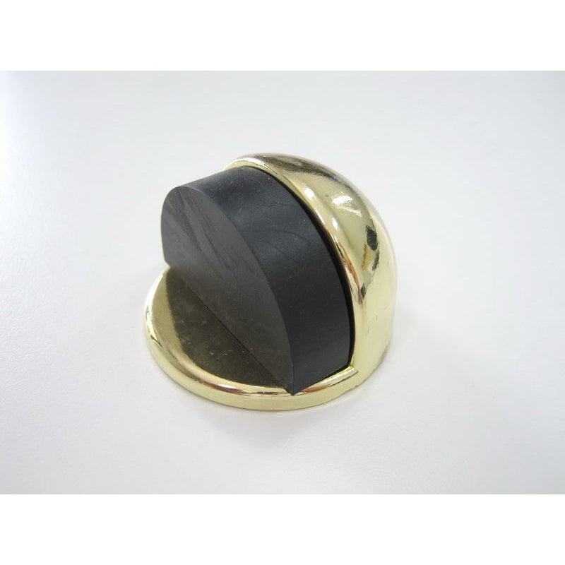 Round Door Stop (Low Base) Polished Brass