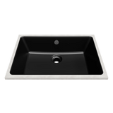 Timberline Rectangle Undermount Basin 530mm Matte Black