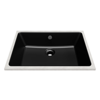 Rectangle Undermount Basin 530mm Matte Black – Matte Black