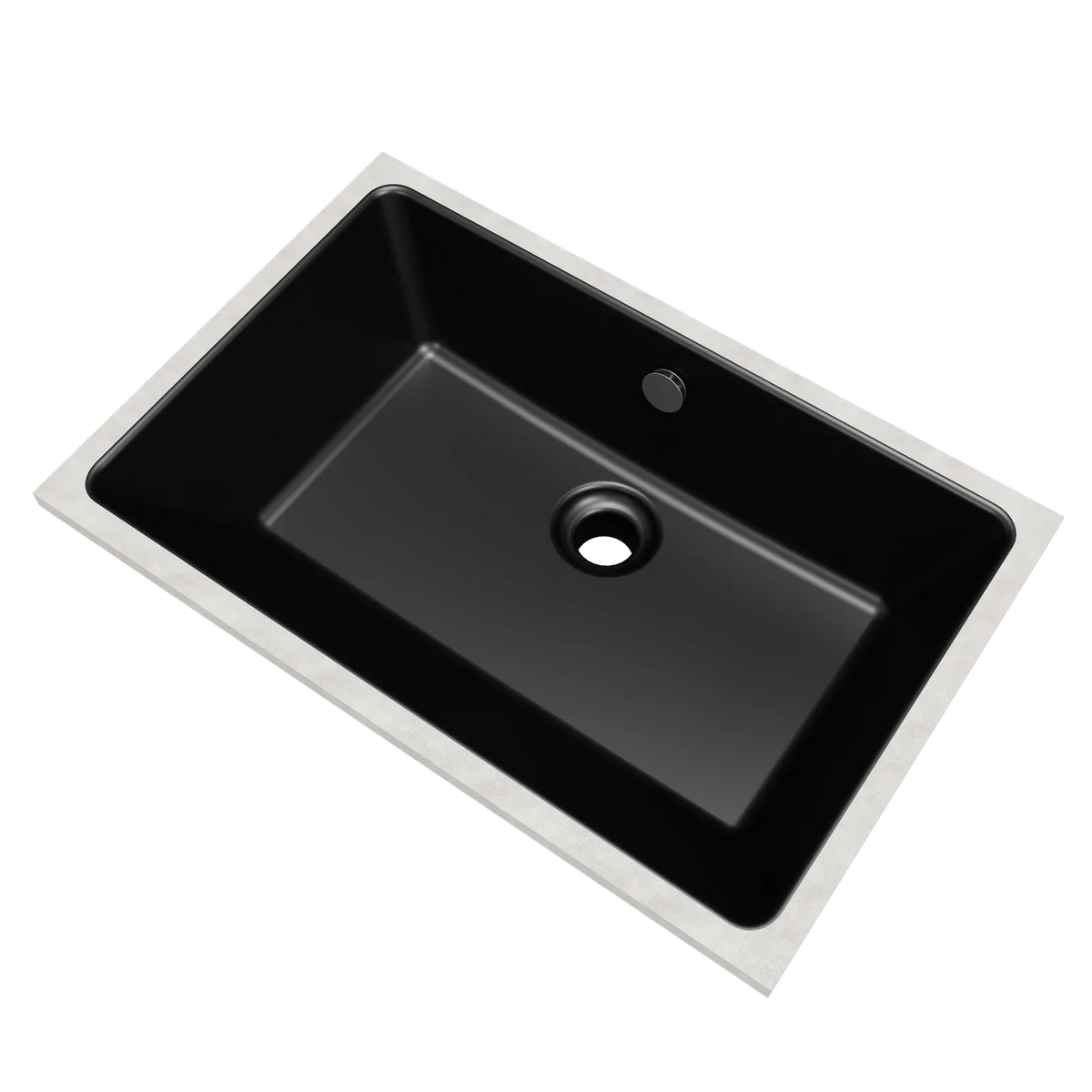 Timberline Rectangle Undermount Basin 530mm Matte Black - image 2