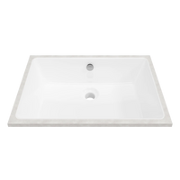 Rectangle Undermount Basin 530mm Gloss White – Gloss White