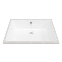 Rectangle Undermount Basin 530mm Matte White – Matte White
