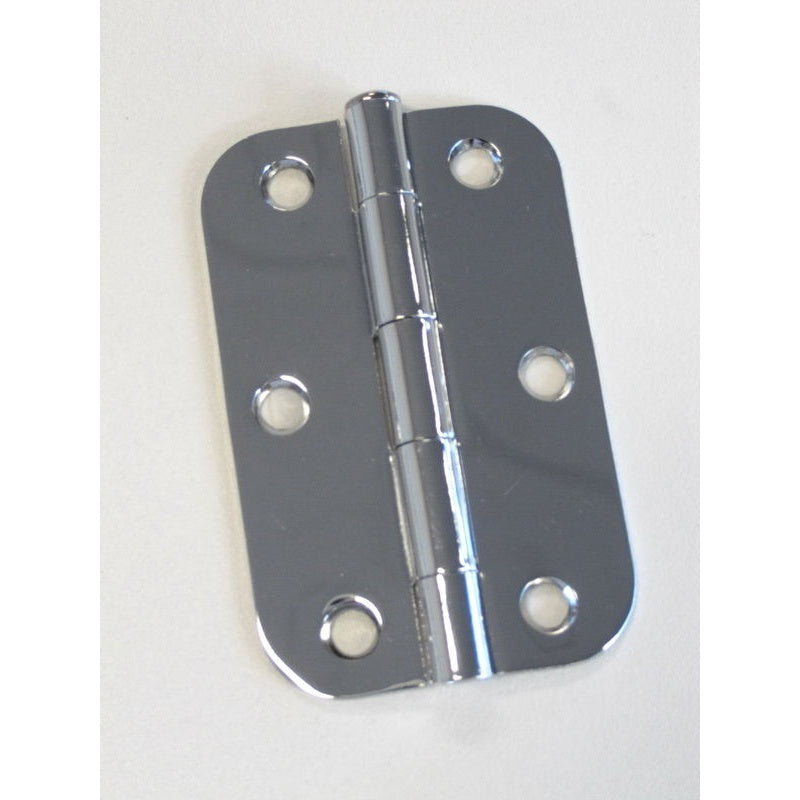 Radius Hinge 89x57x1.6mm Loose Pin Polished Chrome