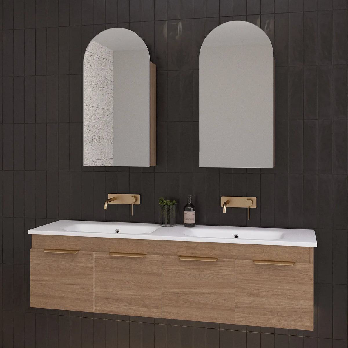 Timberline Rockford Vanity 1500mm Double Bowl