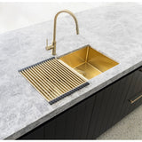 Lavello Stainless Steel rolling mat protector - Tiger Bronze