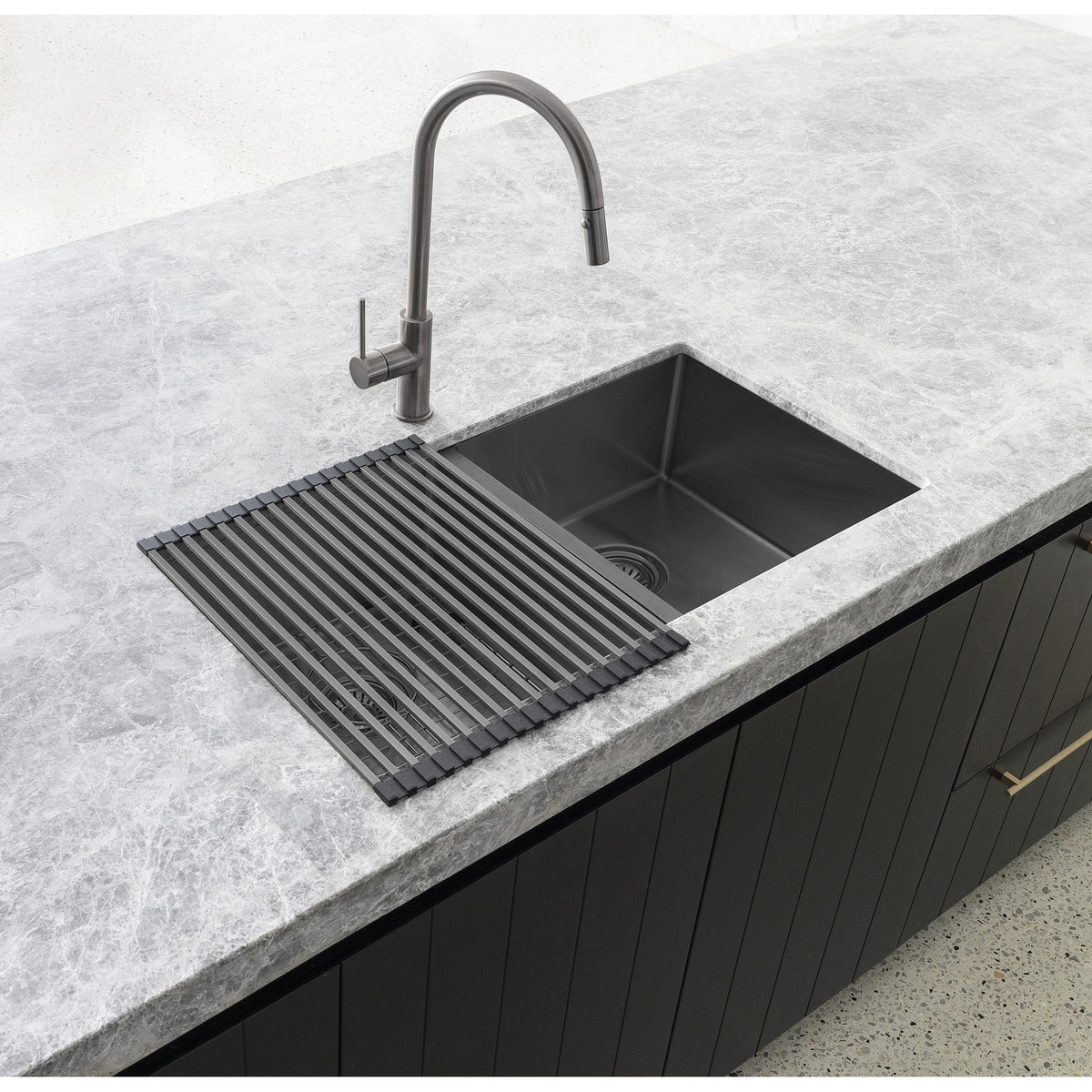Lavello Stainless Steel rolling mat protector - PVD - Shadow