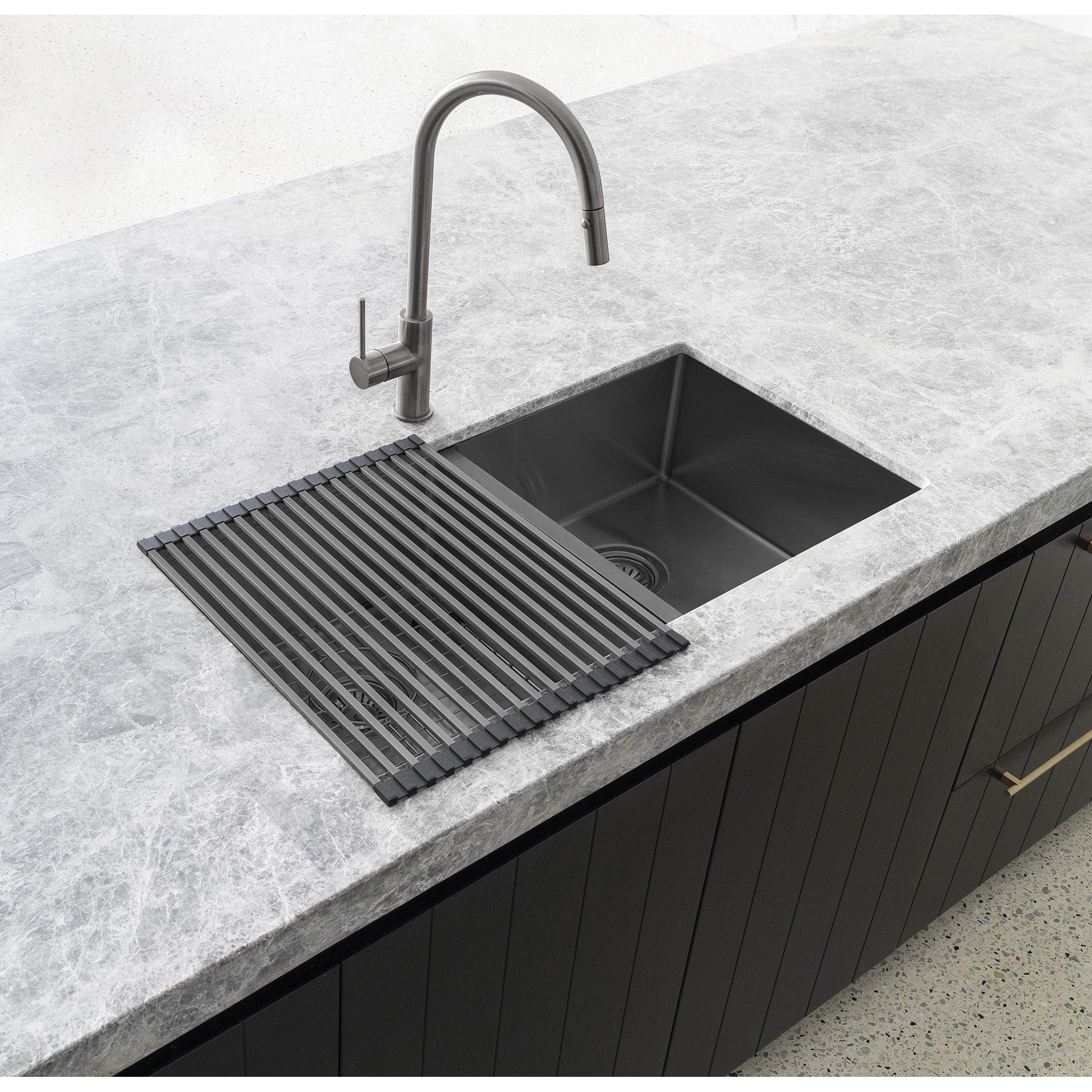 Lavello Stainless Steel rolling mat protector - PVD - Shadow