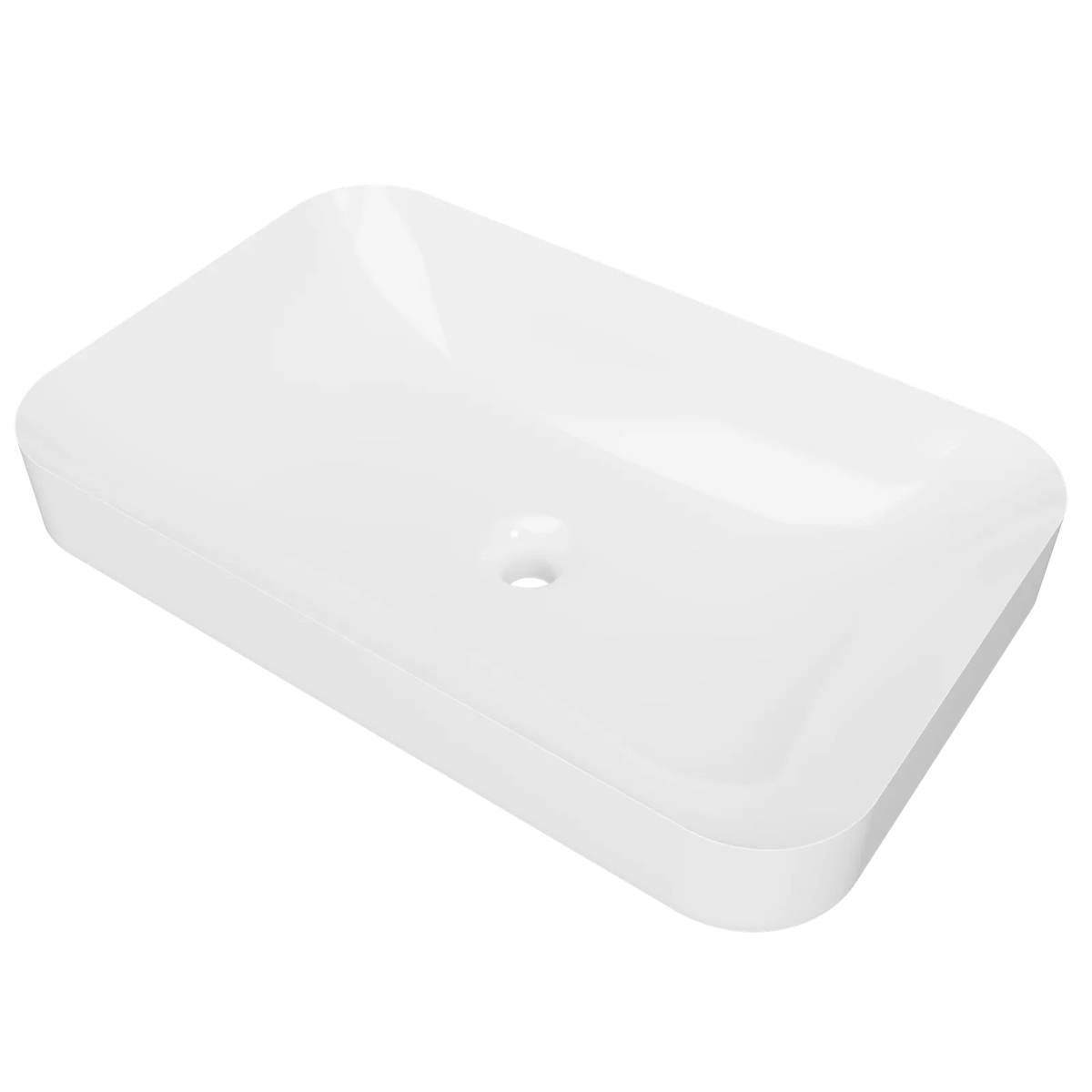 Timberline Rome Above Counter Basin 600mm Gloss White - image 2
