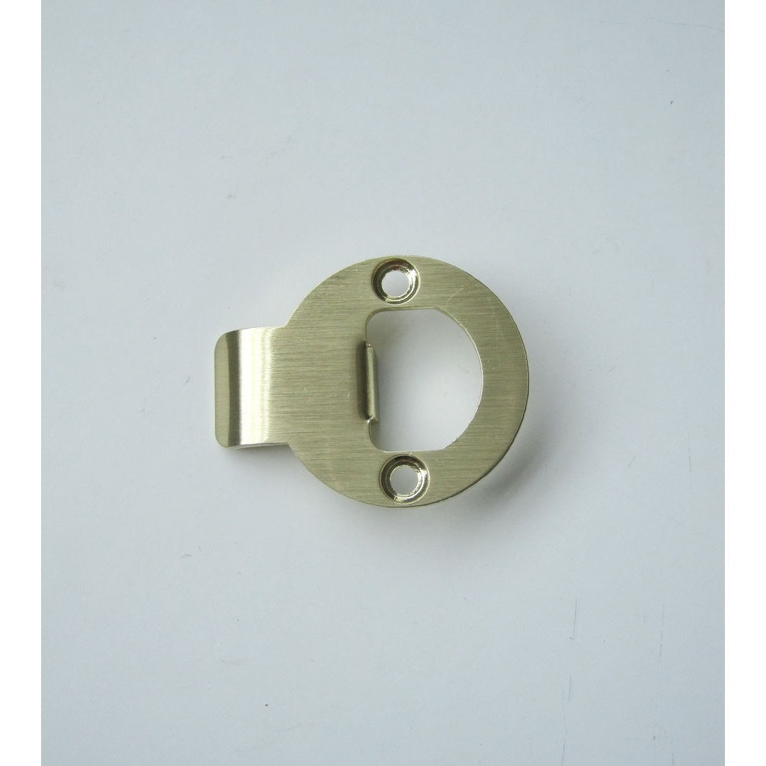 Round Striker Plate Satin Brass
