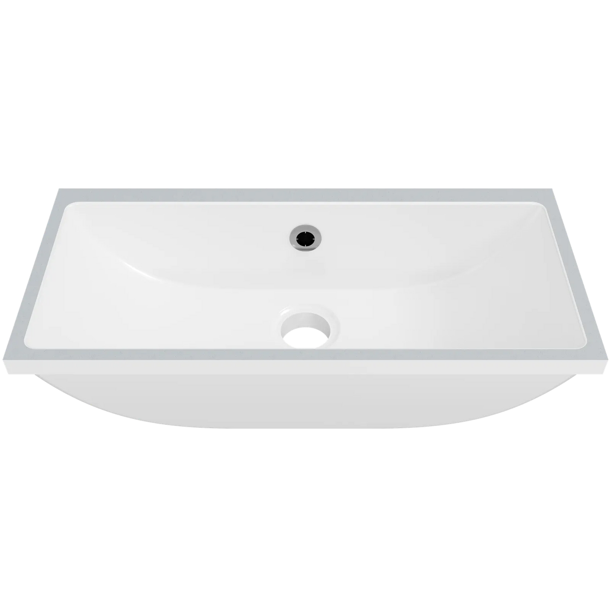 Timberline Ruby Undermount Basin 530mm Gloss White