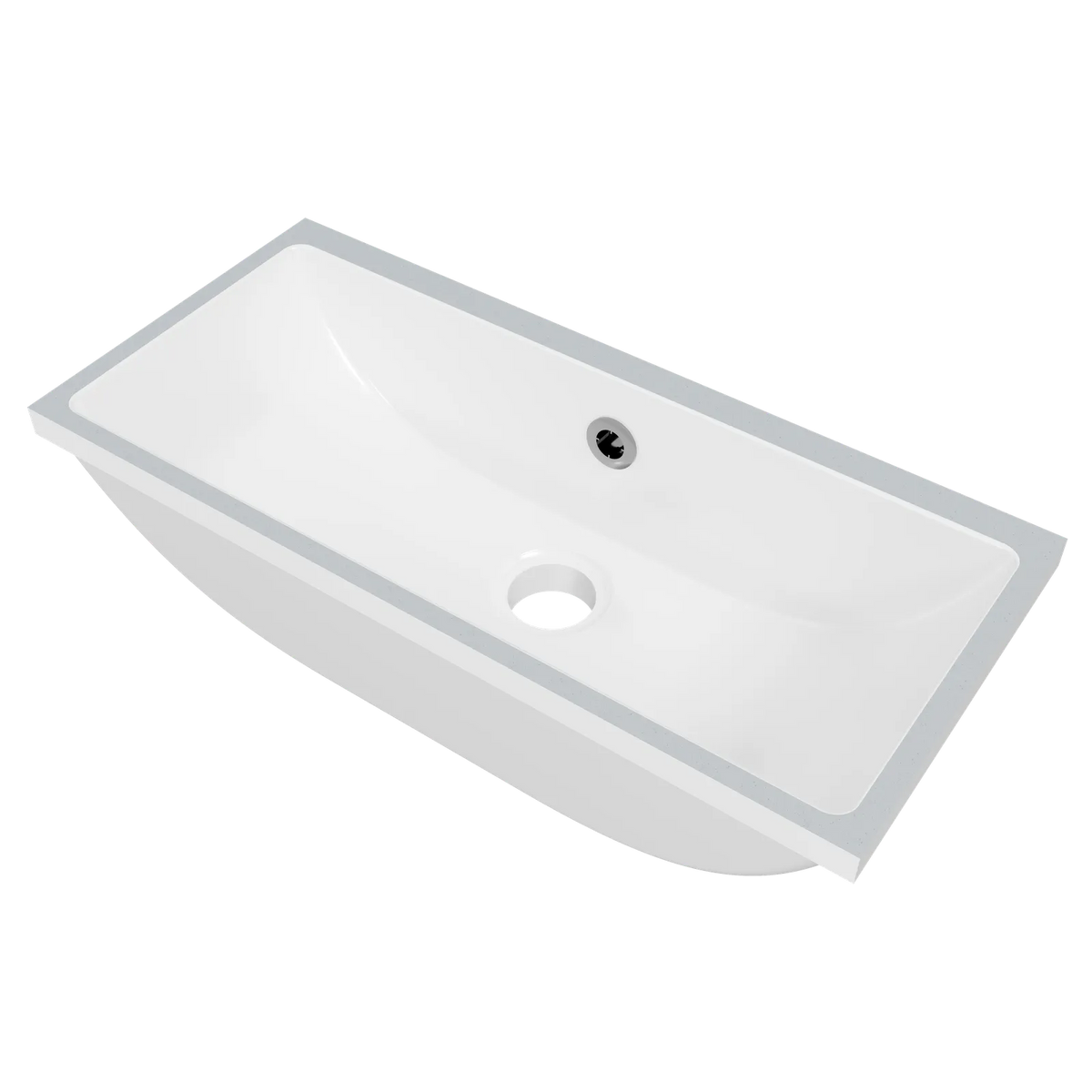 Timberline Ruby Undermount Basin 530mm Gloss White - image 2