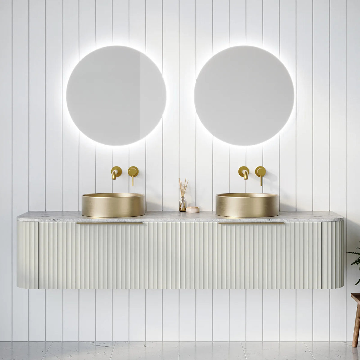 Timberline Santos Vanity 1800mm Double Bowl
