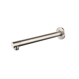 Round Shower Arm in Brushed Nickel - rear mounting detail