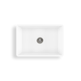 Sicily White Fireclay Farmhouse Undermount Sink