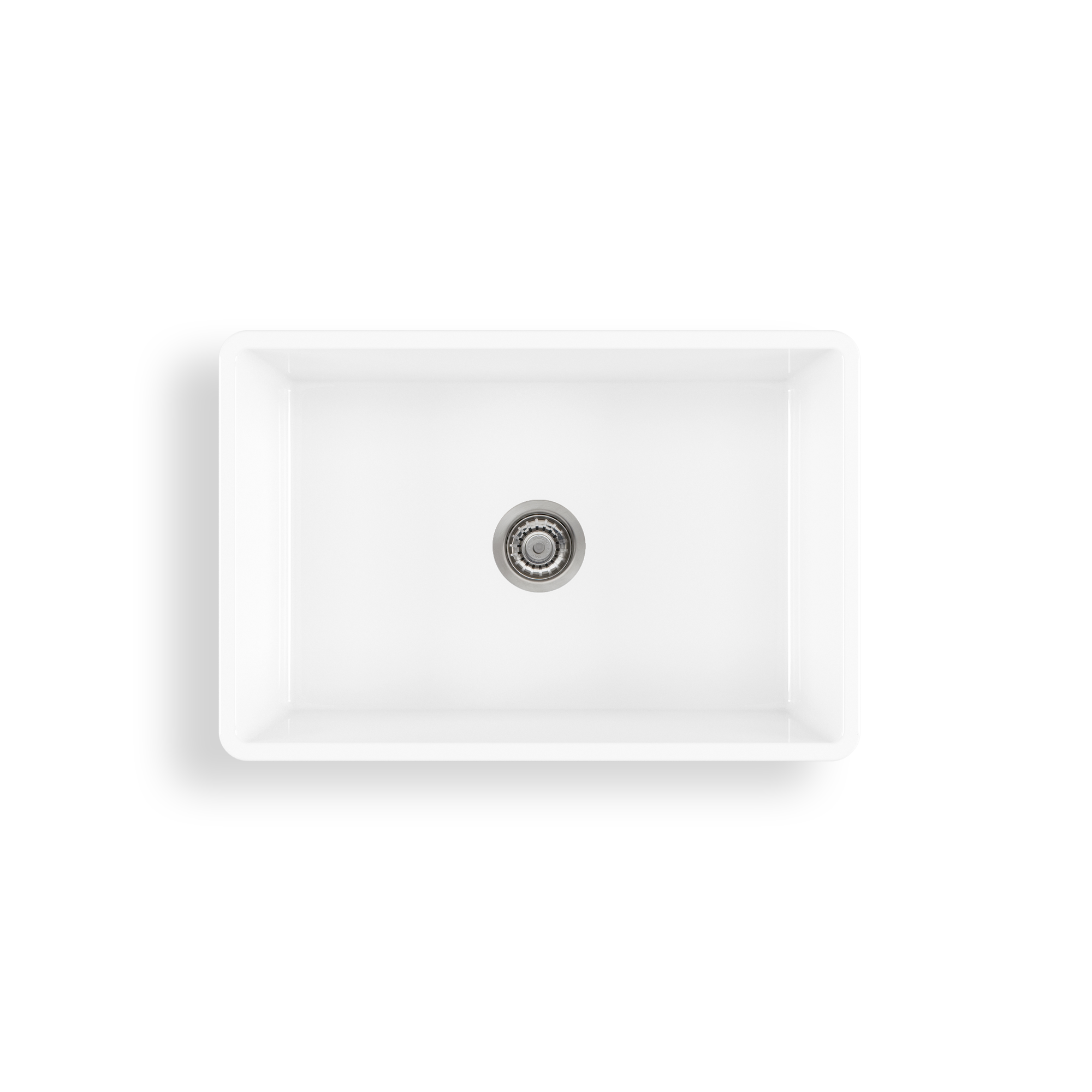 Sicily White Fireclay Farmhouse Undermount Sink