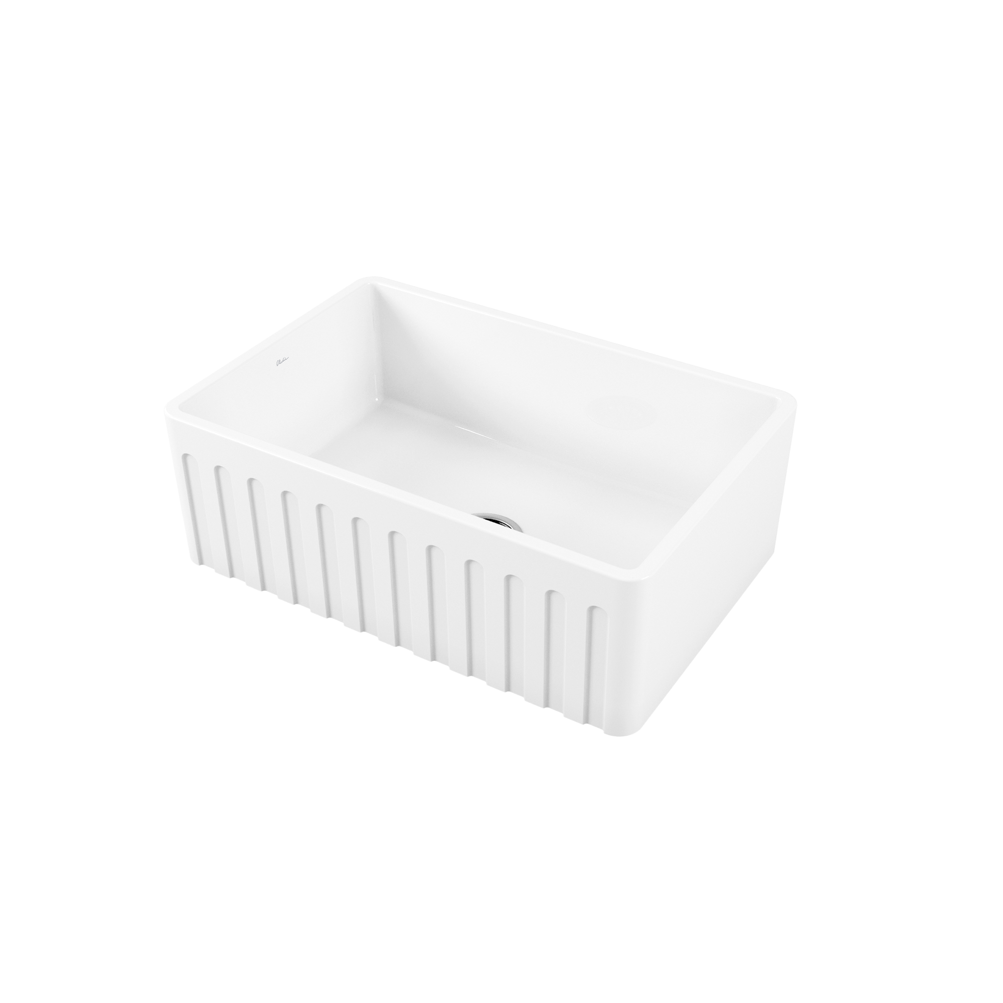 Sicily White Fireclay Farmhouse Undermount Sink