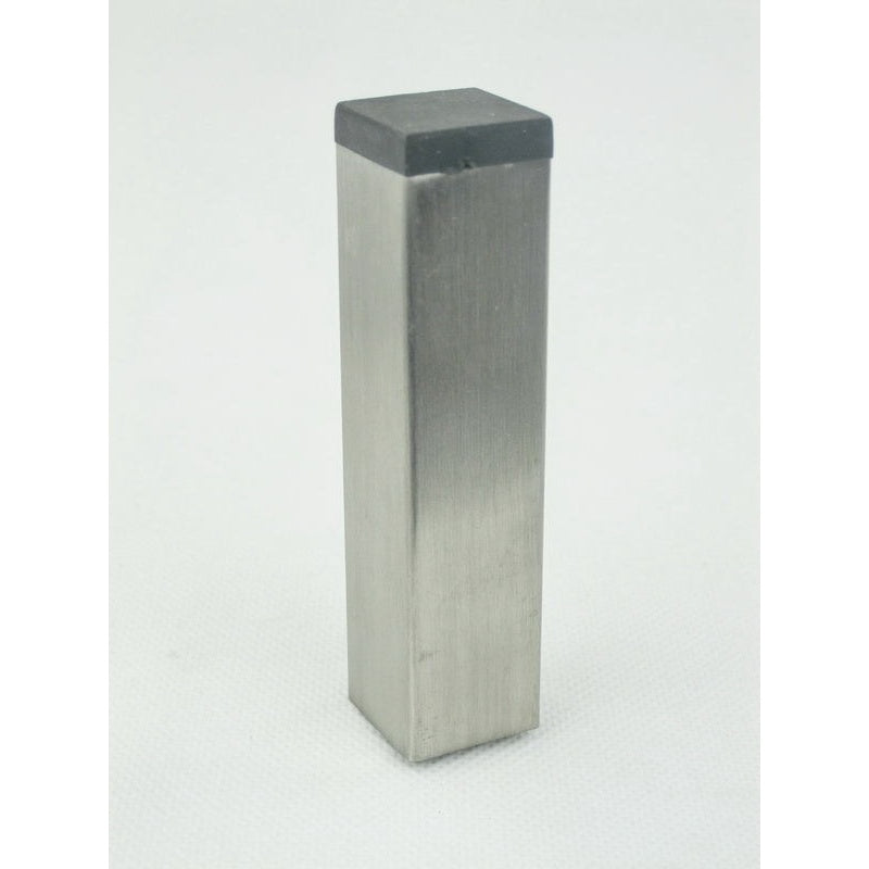 N117 Square Pole Door Stop 83mm Satin Stainless