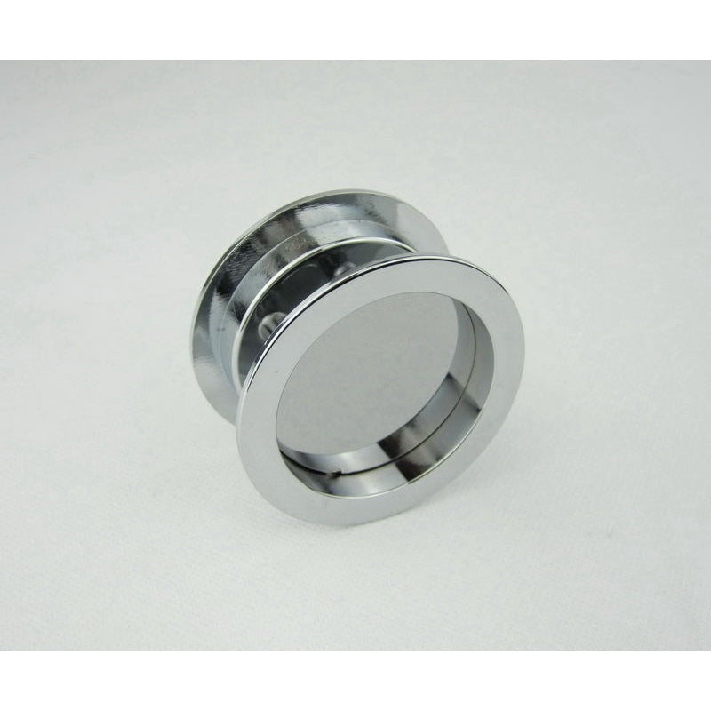 Cavity Sliding Door Lock RD Polished Chrome -Passage