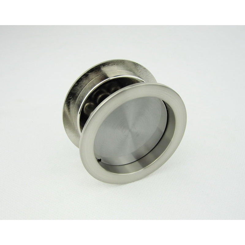 Cavity Sliding Door Lock RD Satin Nickel -Passage