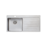 Sonetto Single Bowl Topmount Sink With Drainer