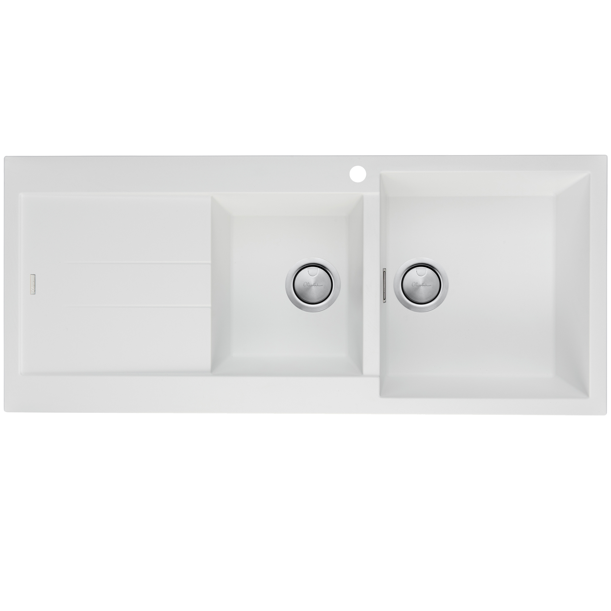 Santorini 1 & 3/4 Bowl Topmount Sink With Drainer