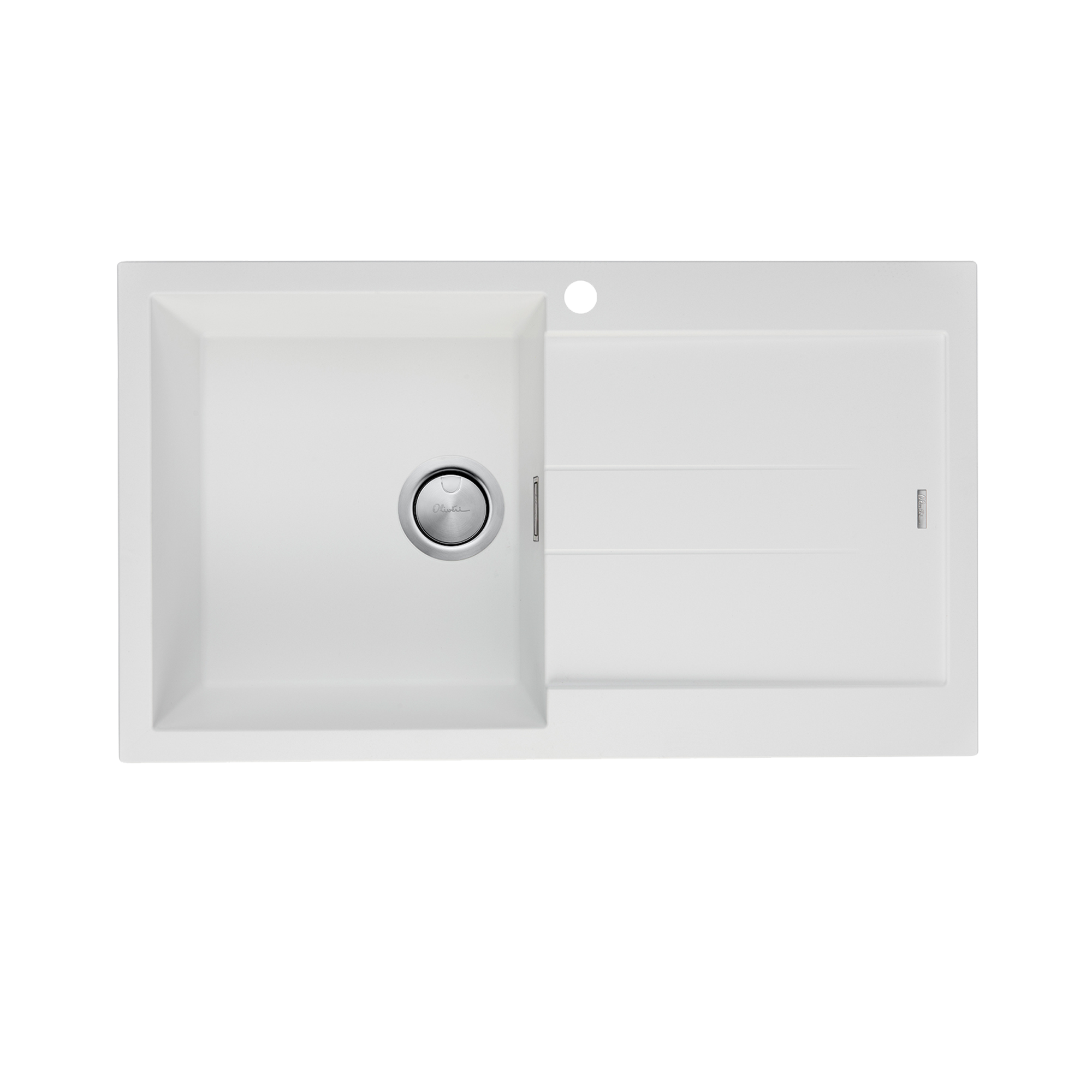 Santorini Single Bowl Topmount Sink With Drainer