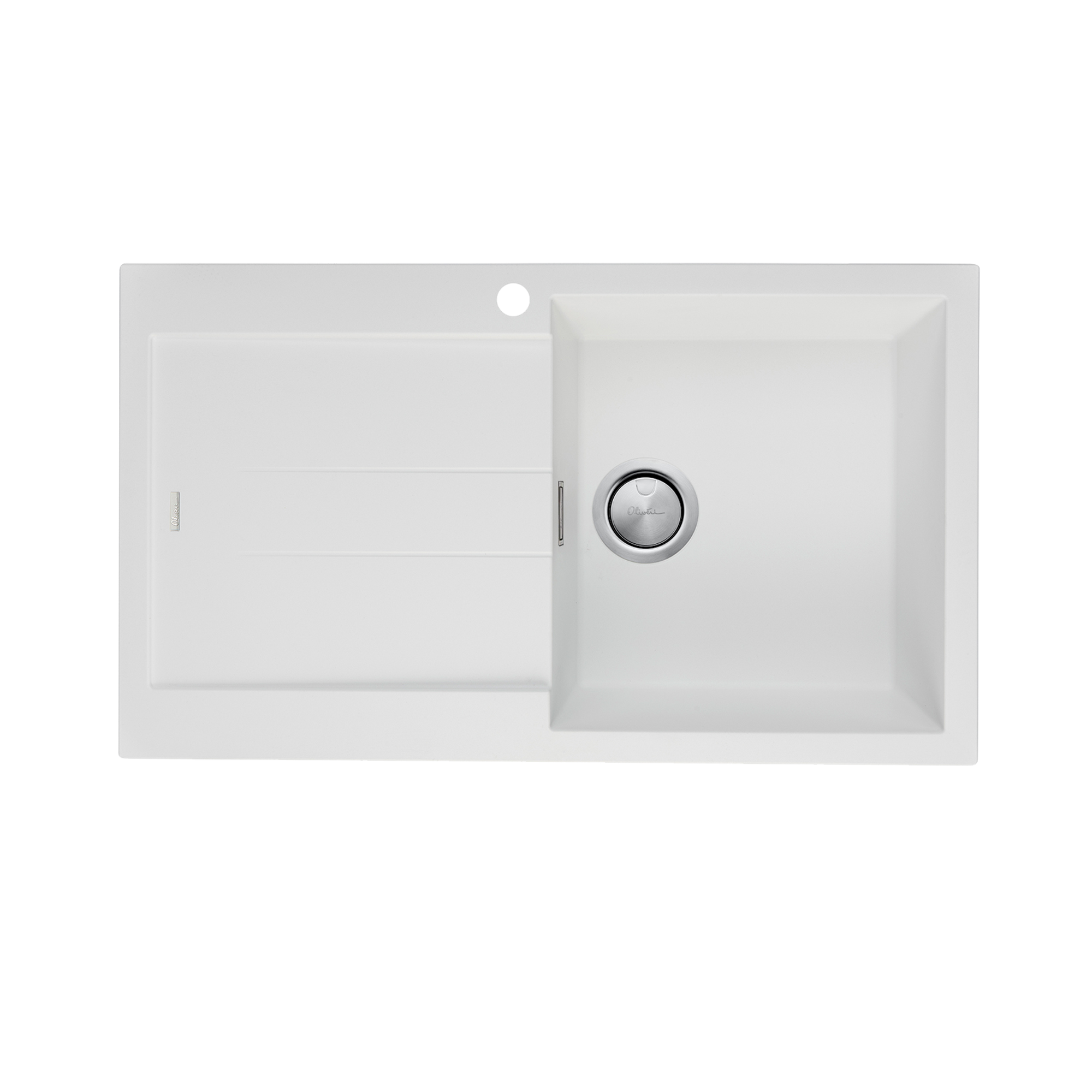 Santorini Single Bowl Topmount Sink With Drainer