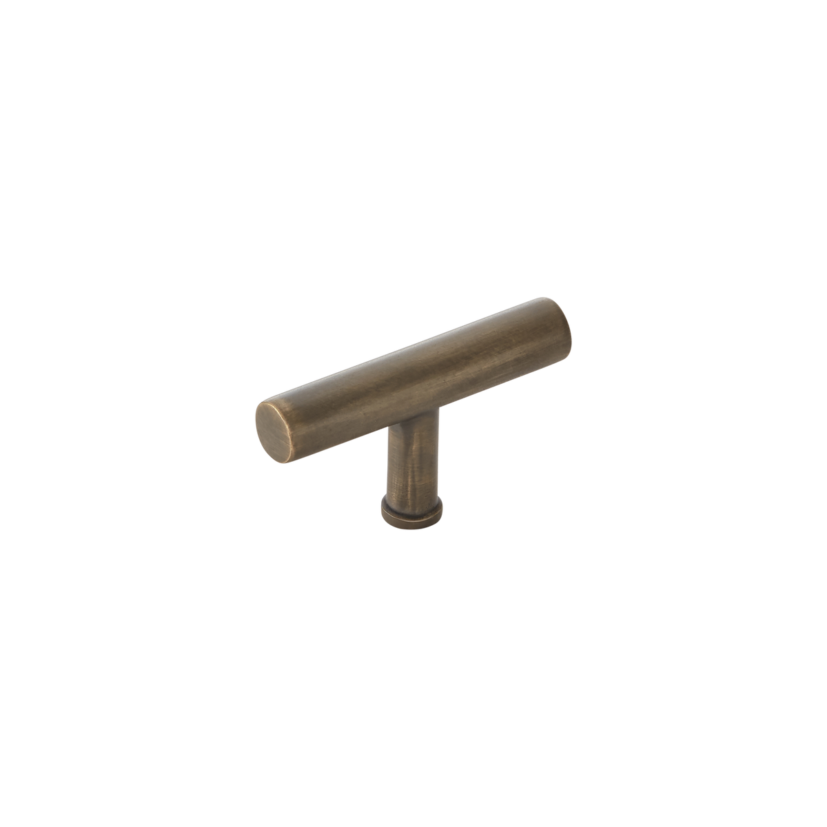 Momo Strano T Knob 60mm in Antique Brass - front view