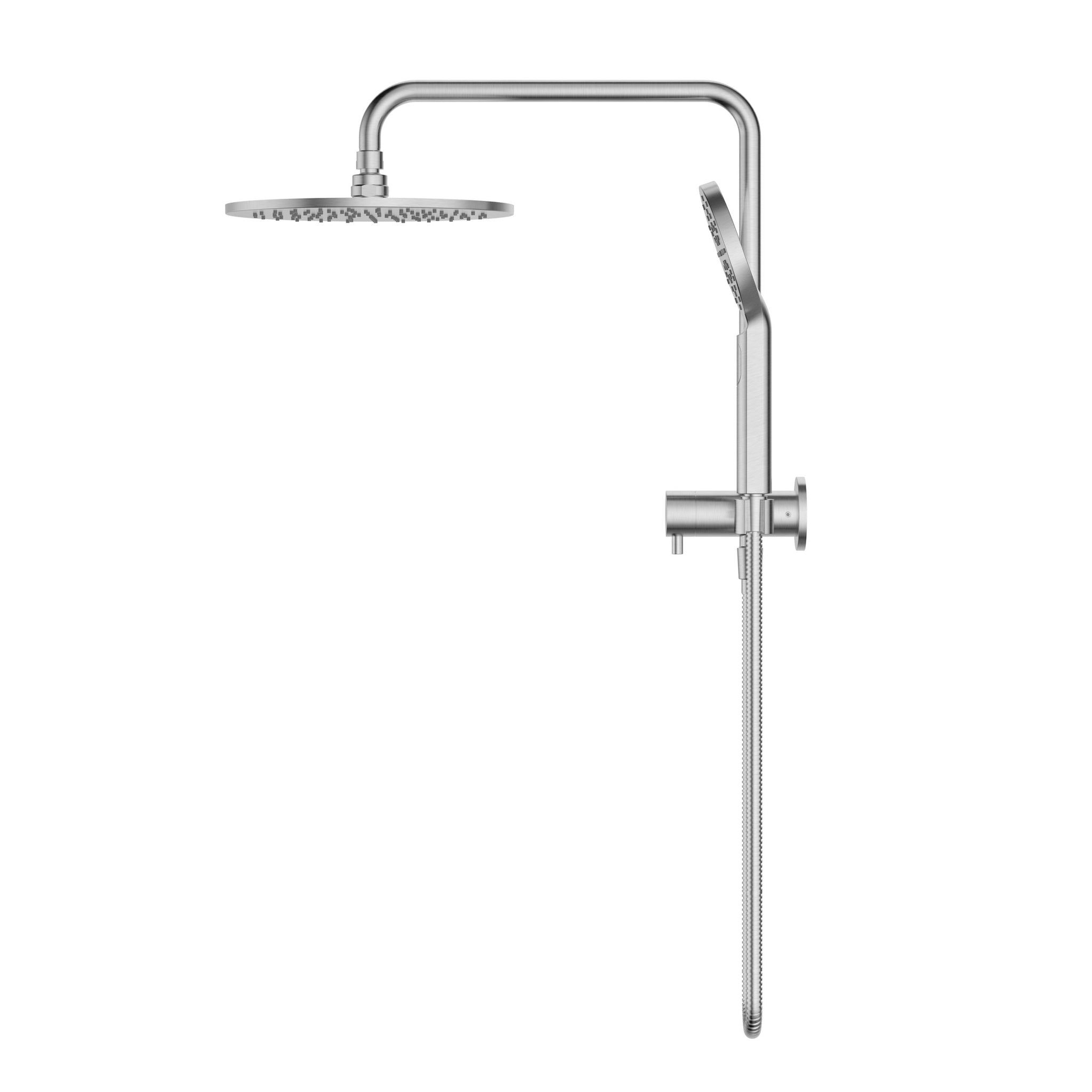 Star Compact Half Shower Column Set - Brushed Chrome
