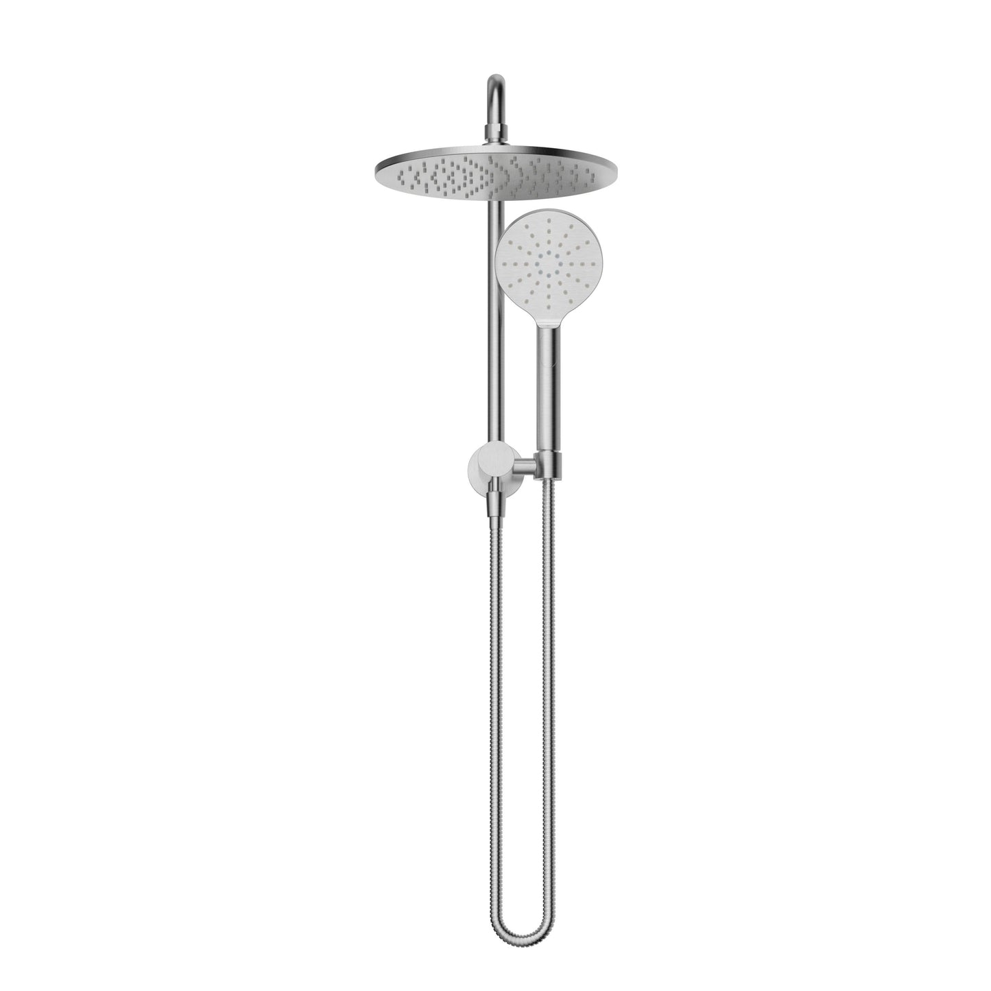 Star Compact Half Shower Column Set - Brushed Chrome