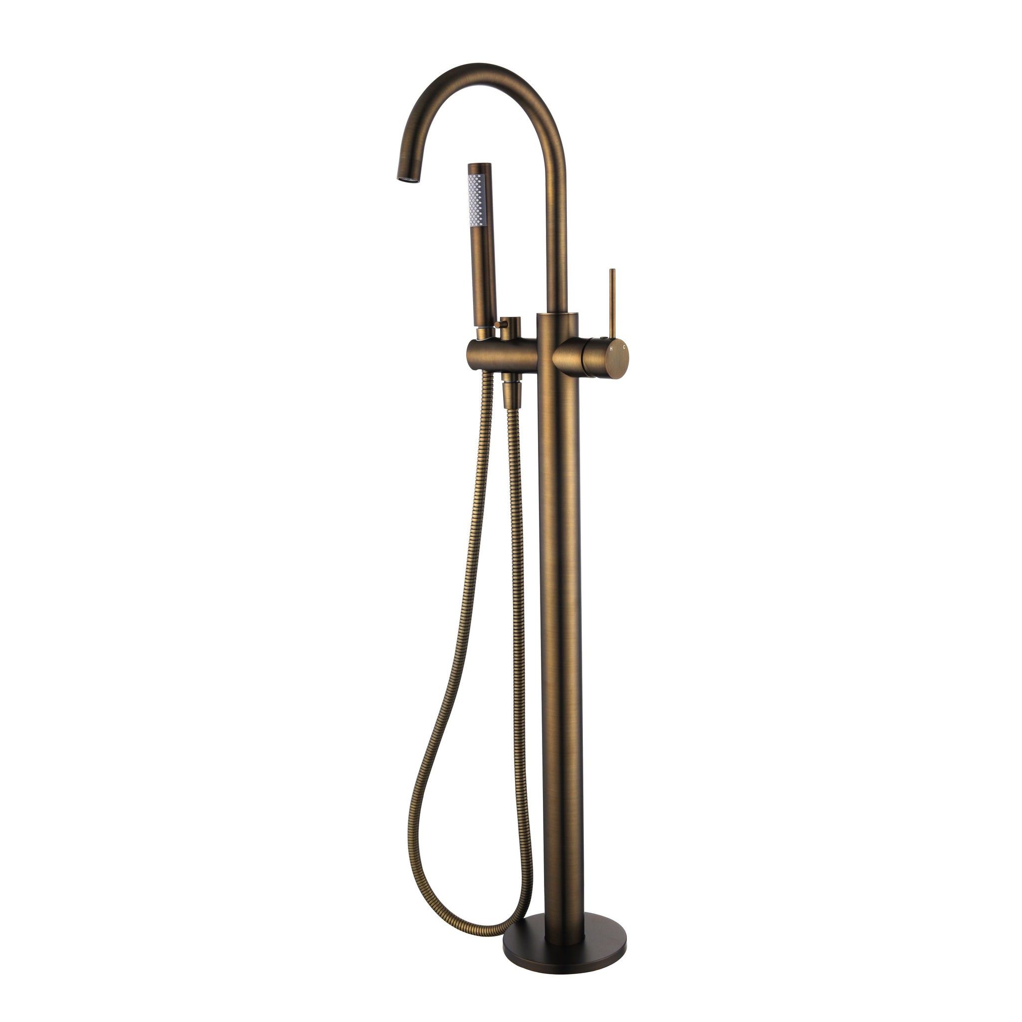 Star Mini Freestanding Bath Mixer With Hand Shower