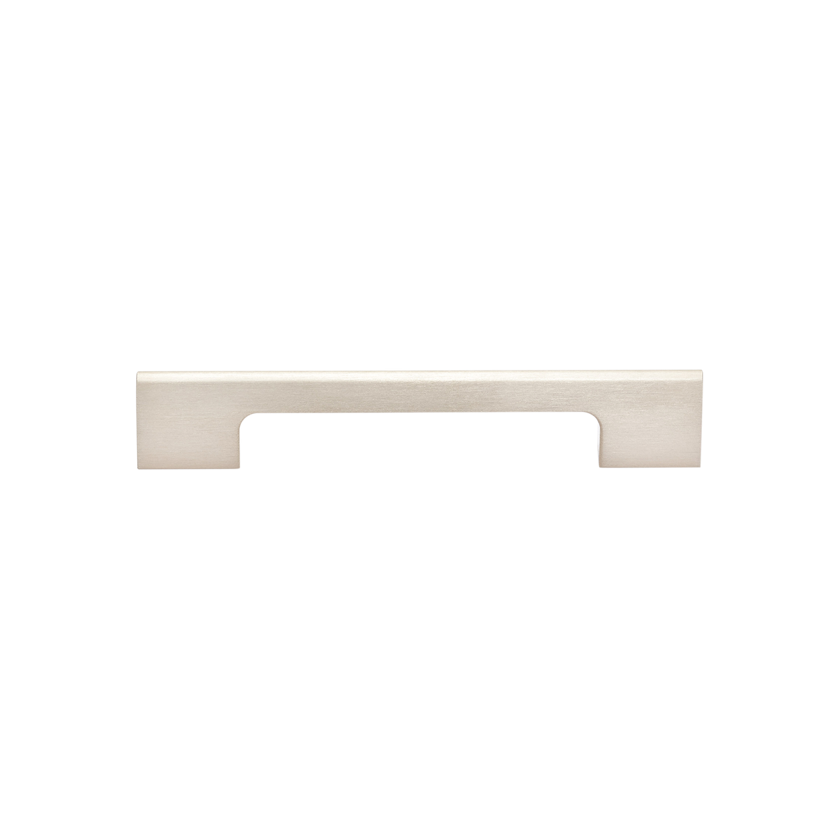 Momo Vieste D Handle 128mm in Aluminium Brushed Nickel - side profile view
