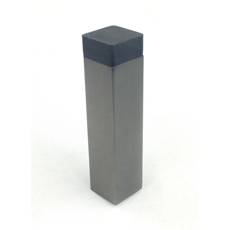 Square Wall Mounted Door Stop 85mm Satin Black Nickel
