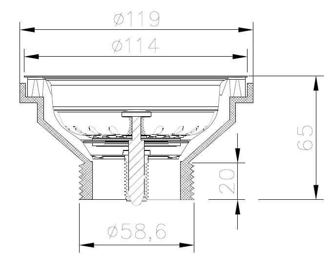 Sink Drainer - Copper