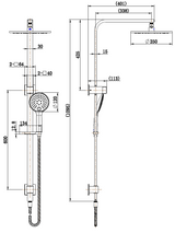 Kiama Shower Column Set - Matte Black