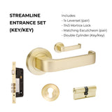 Streamline – Satin Brass