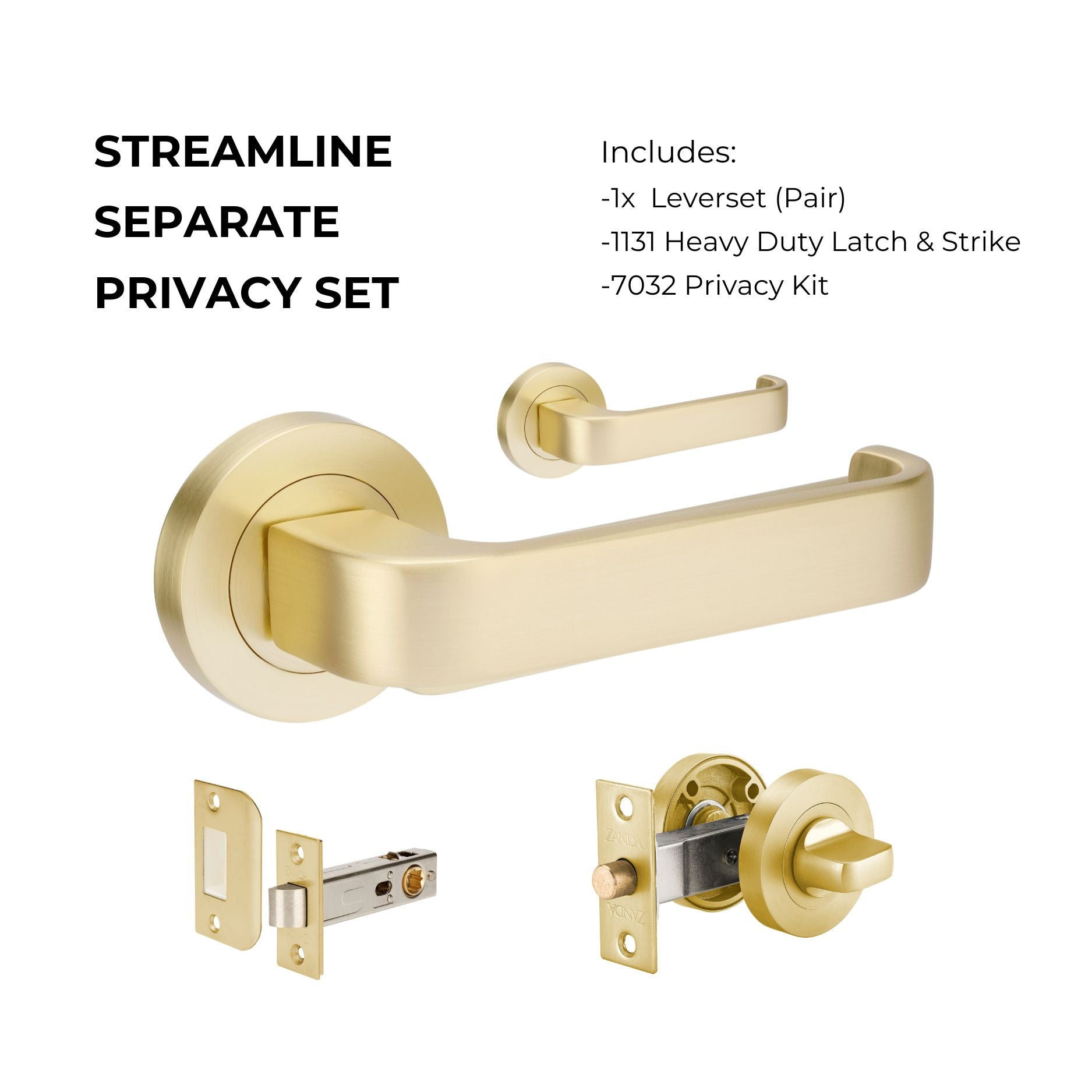 Streamline – Satin Brass