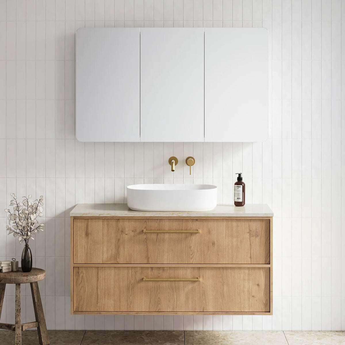 Timberline Taro Vanity 1500mm Offset Bowl